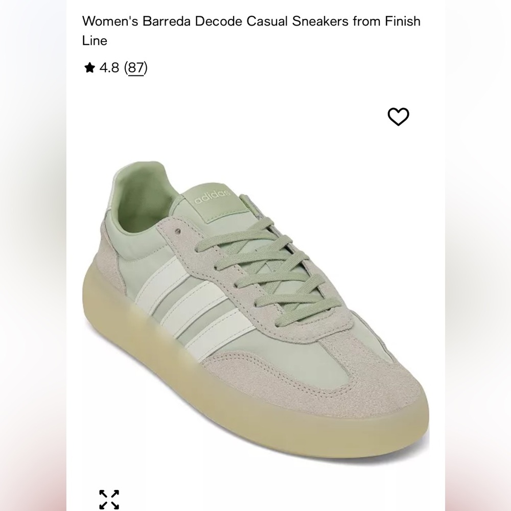 Adidas Barreda Decode Mint Green Sneakers Sz 7W